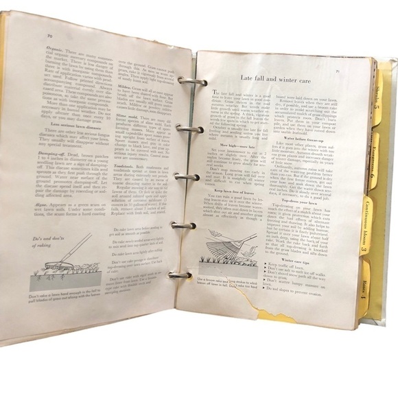 Better Homes & Gardens Garden Book Spiral Bound 1954 Hardcover Tabs Vintage - Picture 5 of 9